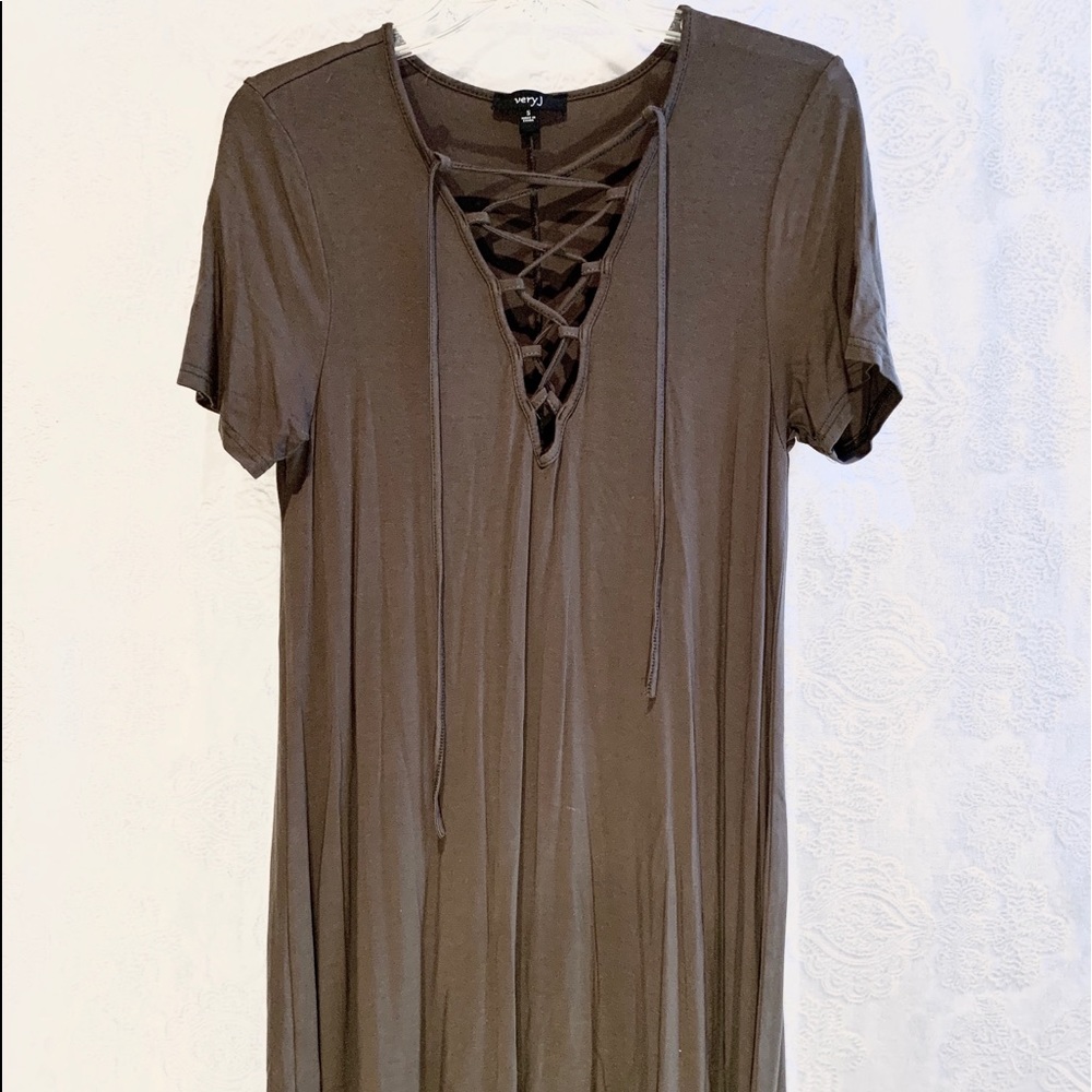 Laced V-Neck Dress